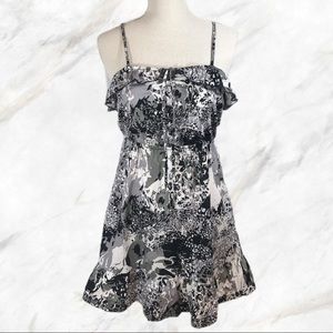 3/$30 Black and White abstract dress size small